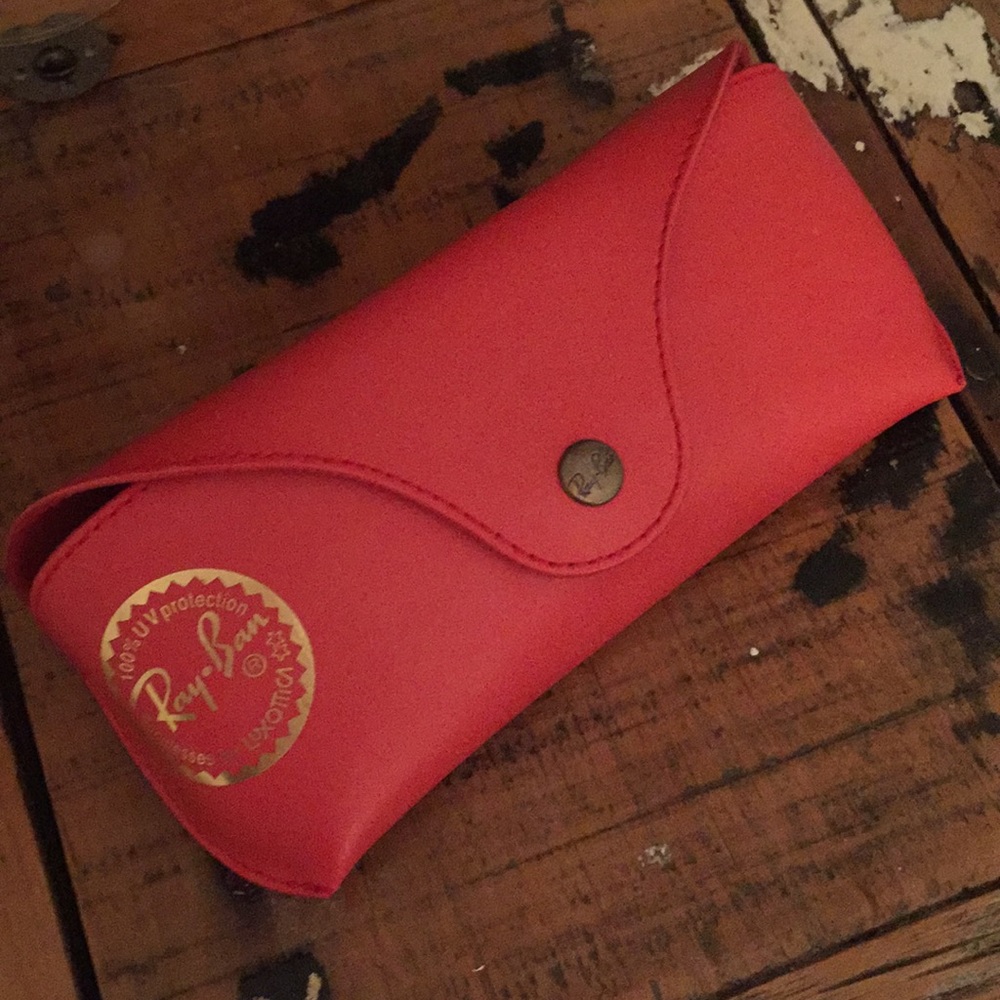 Red Ray-Ban Sun Glass Case